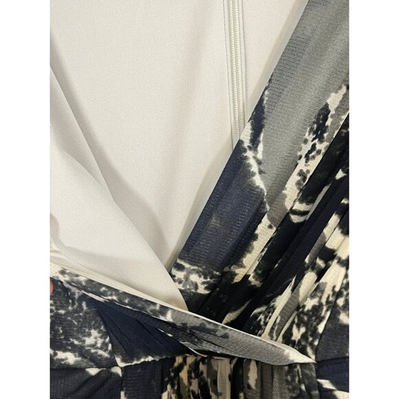 Coldwater Creek Tank Dress 10 Gray Ruched Empire Waist Fit Flare Work Wear Chic - Picture 6 of 12